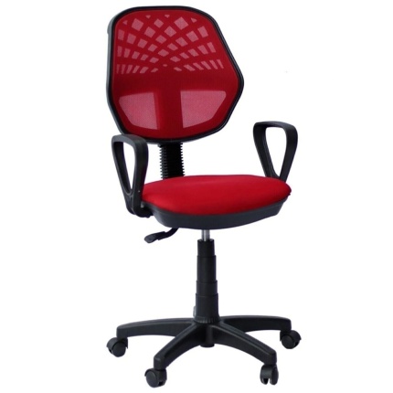 Kırmızı Fileli Efor Çalışma Koltuğu