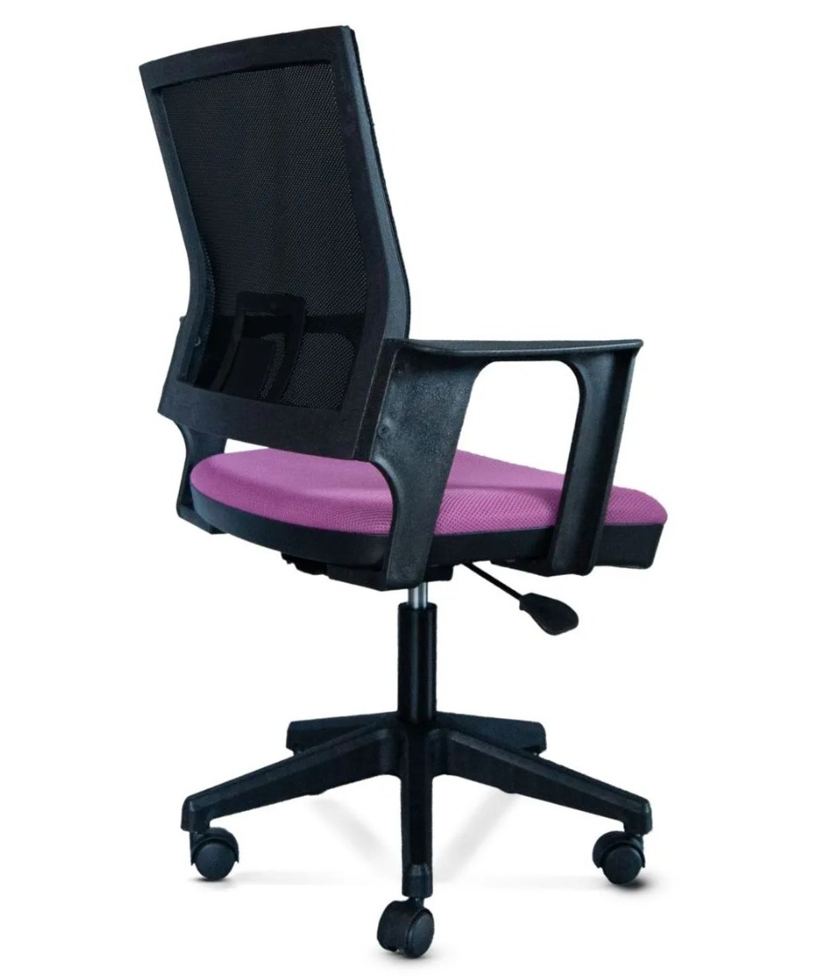 pembedoner4 Rita Pembe Fileli Döner Koltuk Çalışma Koltuğu - Görsel 2