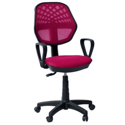 Pembe Fileli Efor Çalışma Koltuğu