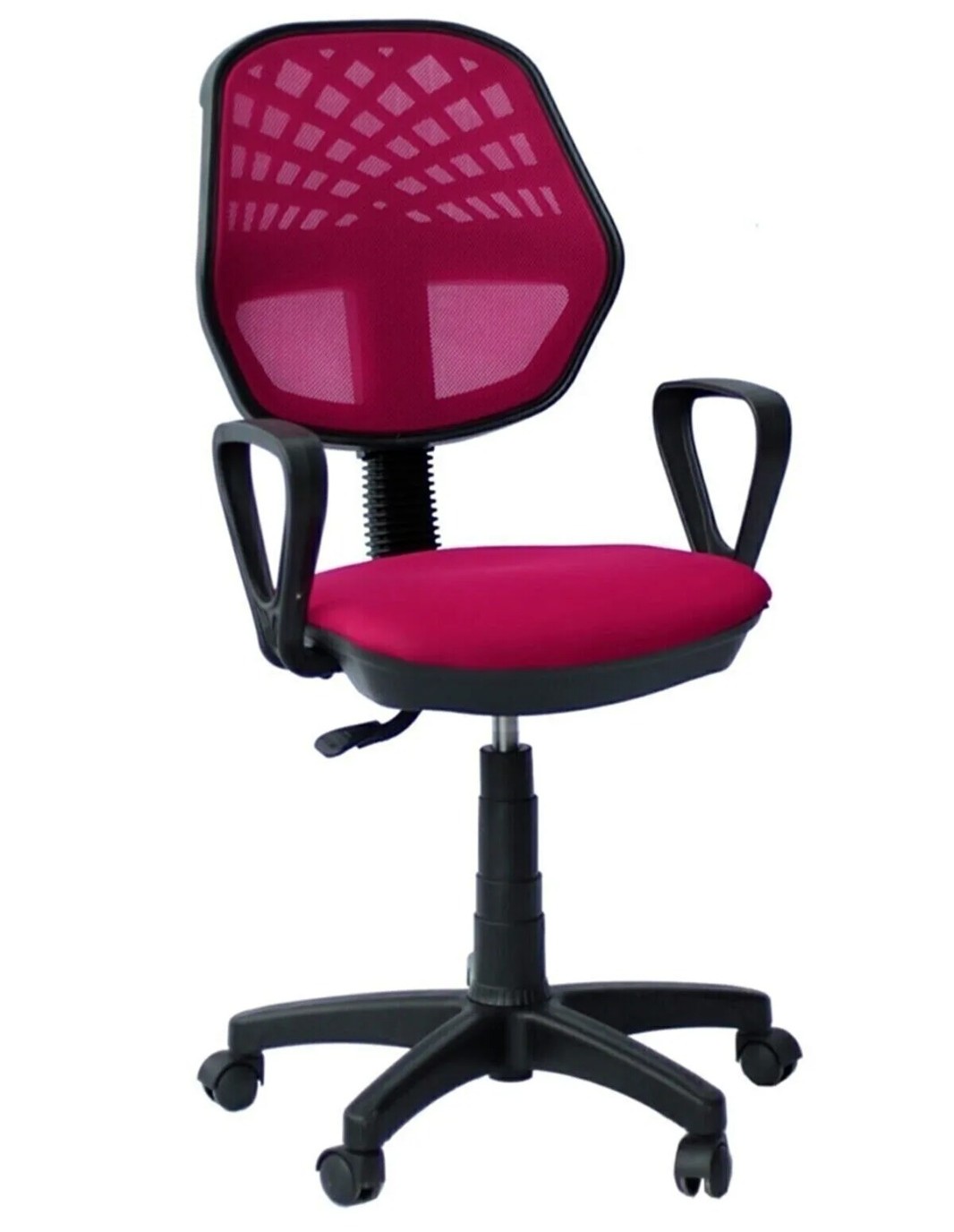 Pembe Fileli Efor Çalışma Koltuğu